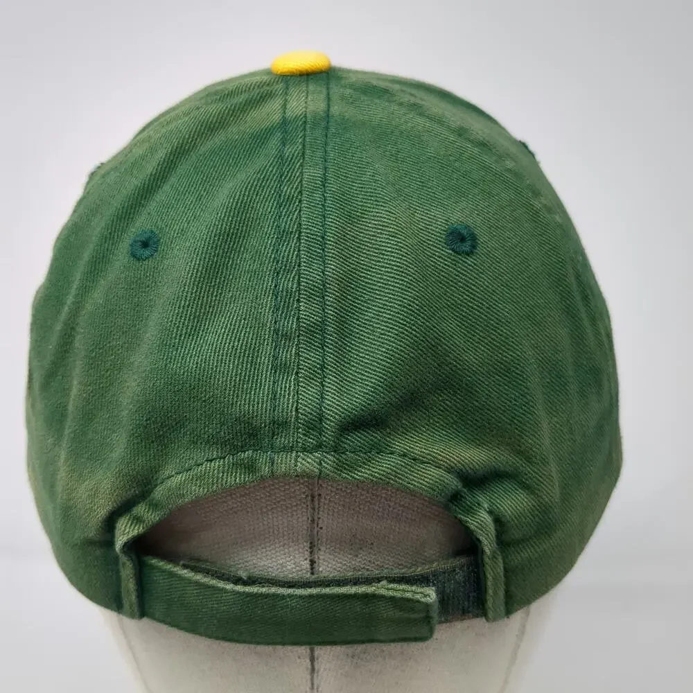 Oakland Athletics MLB Baseball Cap Green Yellow One Size A's Logo Strapback Hat